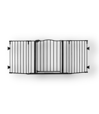 50934 74.5-in Black Metal Safety Gate