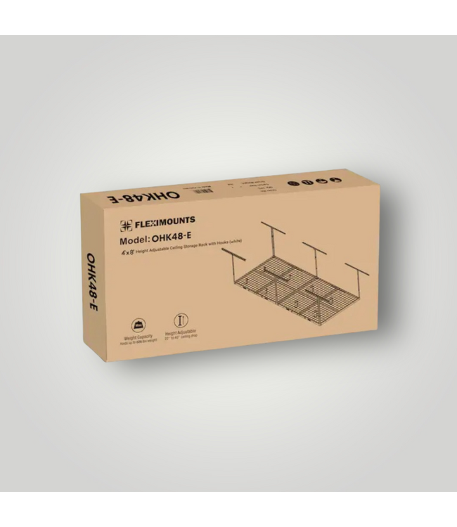 50935 4-ft x 8-ft Overhead Storage Rack