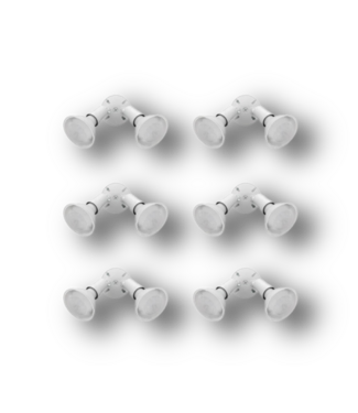 50940 White Incandescent Flood Light (6-Pack)