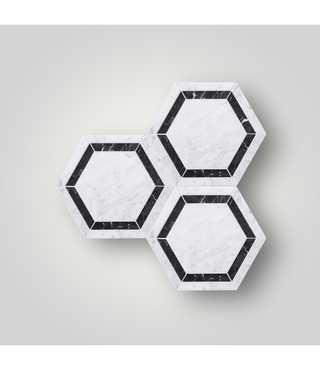 50943 Marble Hexagon Tiles (13.44-sq ft) Lot of 28