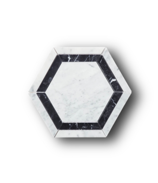 50943 Marble Hexagon Tiles (13.44-sq ft) Lot of 28