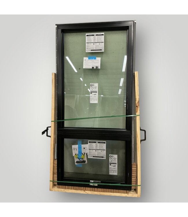 50952 Black Aluminum Fixed/Awning Window 37"W x 80"H