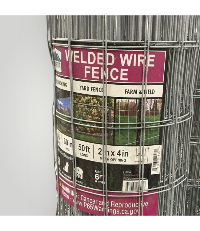 50963 Steel Welded Wire Rolled Fencing 5' x 50'