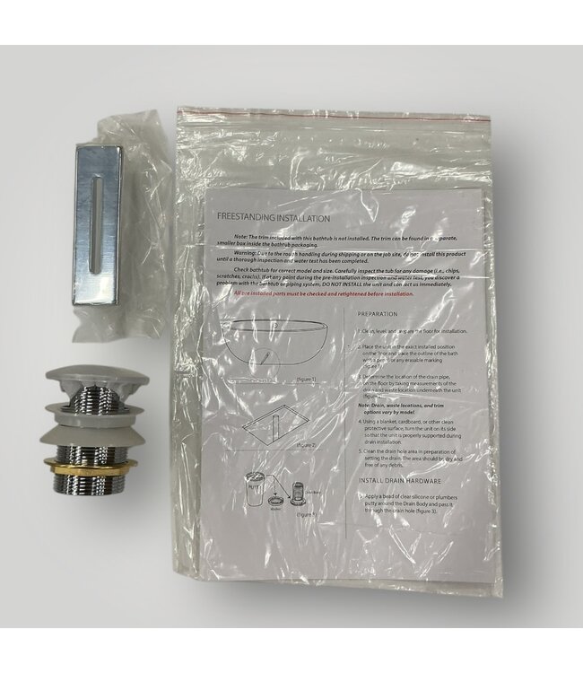 50966 Carissa 60" Freestanding Acrylic Soaking Tub