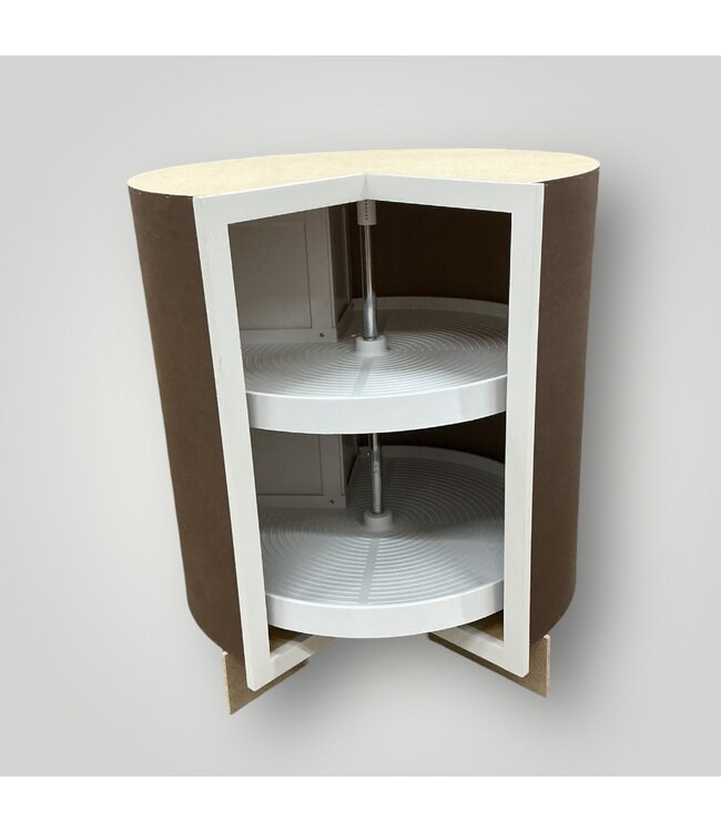 50972 White Round Lazy Susan 30"W