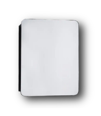 50973 Matte Black Mirrored Medicine Cabinet 20" x 26"