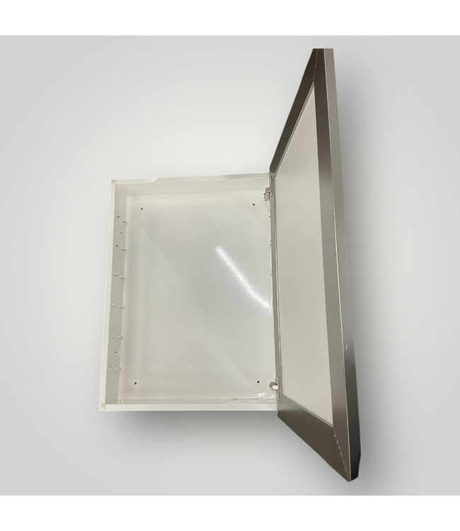 50988 Brushed Nickel Mirrored Medicine Cabinet 23"X 31"