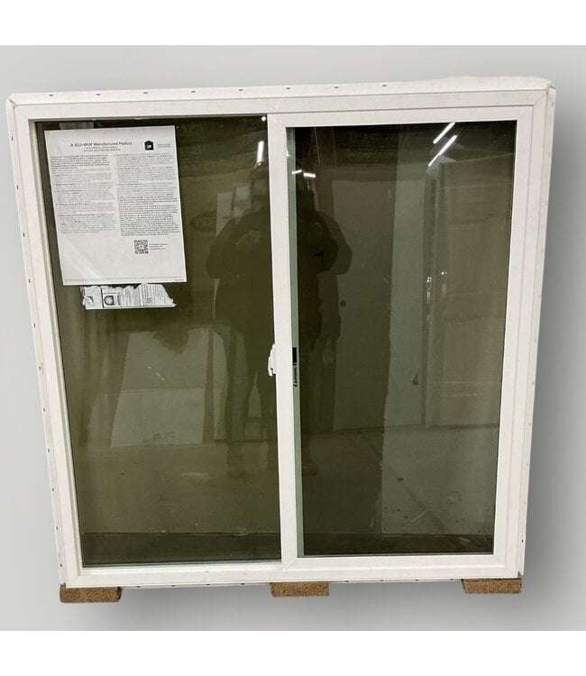 50990 White Horizontal Slider Window 47.5" x 47.5"