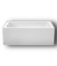 50999 Grayley White W/Polished Chrome Soaking Bathtub