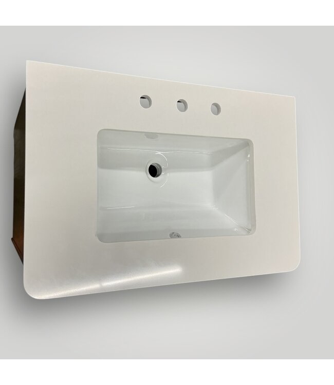 50994 Jenkins 30" Black Bathroom Vanity With Top