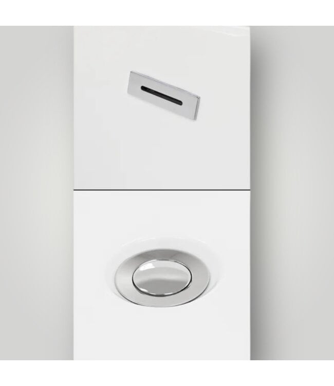 50999 Grayley White W/Polished Chrome Soaking Bathtub