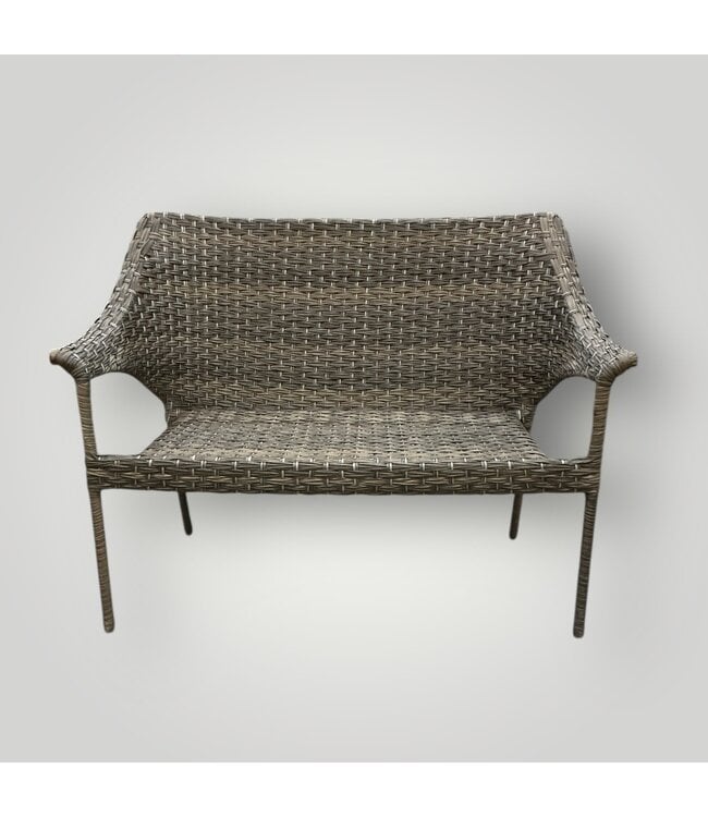 51005 Lola Wicker Outdoor Loveseat And 2 Chairs