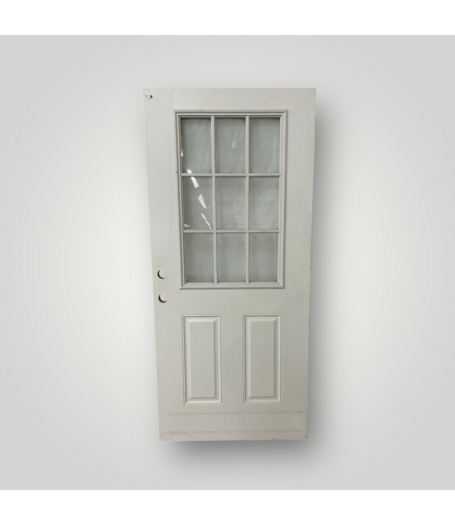 51014 9-Lite 35.75" x 79" Steel Exterior Door