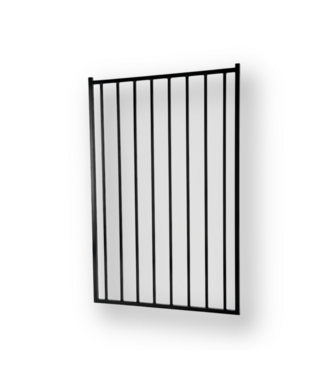 51036  5-ft x 4-ft Black Steel Fence Gate