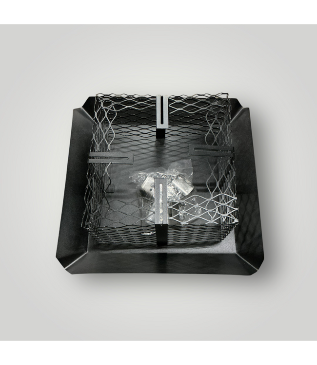 51047 Black Galvanized Steel Chimney Cap 13" x 13"