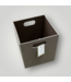 51057 Small Brown Fabric Decorative Bin 11" x 11' x 11"