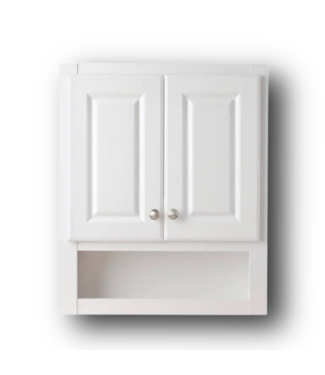 51058 23.25-in White Bathroom Wall Cabinet