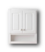 51058 23.25-in White Bathroom Wall Cabinet