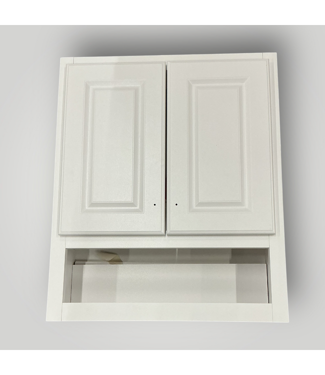 51058 23.25-in White Bathroom Wall Cabinet