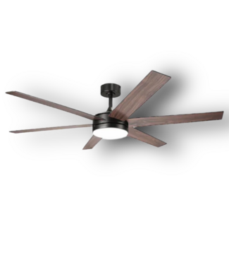 51073 Matte Black Smart 6 Blade Indoor Ceiling Fan