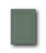 51075 18-in Basil Green Shaker Wall Cabinet