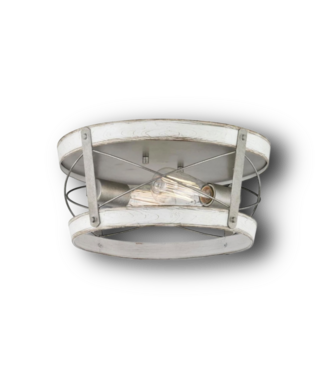 51086 2-Light Flush Mount Light 14"W x 6.5"H