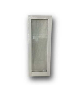 51110 30-in x 80-in 1-Panel Full Lite Slab Door