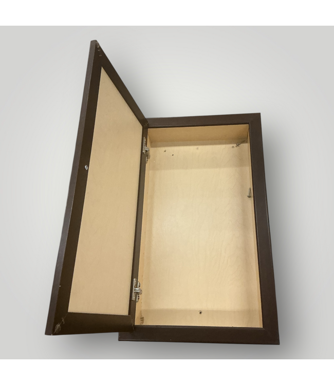 51112 Dark Brown Mirrored Medicine Cabinet 16"W x 26"H