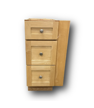 51113 Natural Blind Corner Base Cabinet 16"W