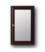 51117 Dark Brown Mirrored Medicine Cabinet 16"W x 26"H