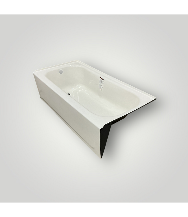 51121 60-in White Steel Bathtub