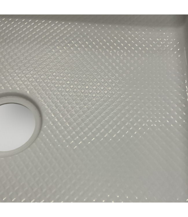 51133 SlimLine Corner White Neo-Angle Shower Base 40"W