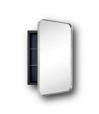 51135 Chrome Rounded Edge Medicine Cabinet 16" x 24"