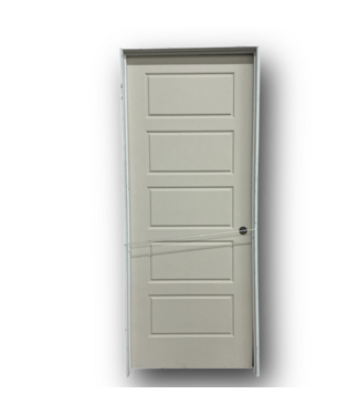 51153 Hollow Core 5-Panel Prehung Interior Door LH 32" x 80"