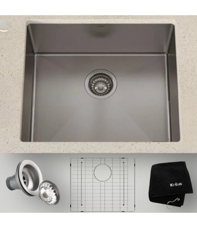 51155 Standard Pro Undermount Steel Kitchen Sink 21"