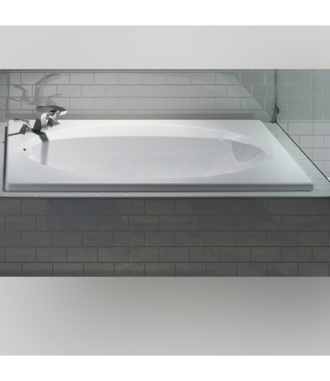 51159 Primo White Acrylic Oval Drop In Soaking Tub