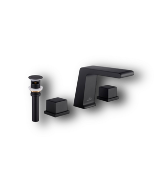 51160 Matte Black Waterfall Roman Tub Faucet