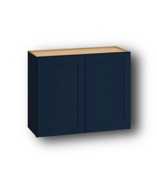51163 Deep Blue Wall Cabinet 30"W x 24"H x 12"D