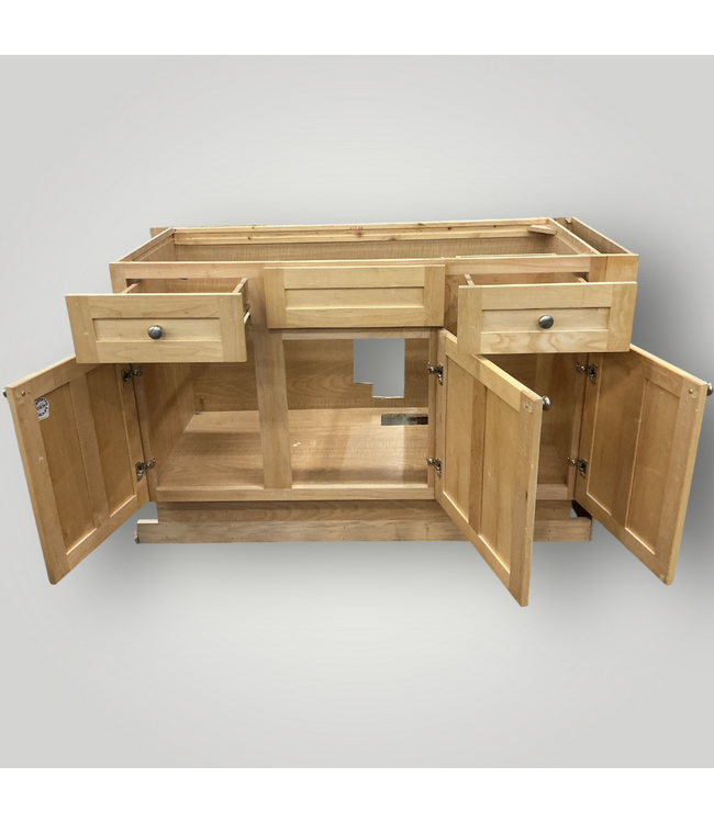 51166 Shaker Style Bathroom Vanity Base 51"W