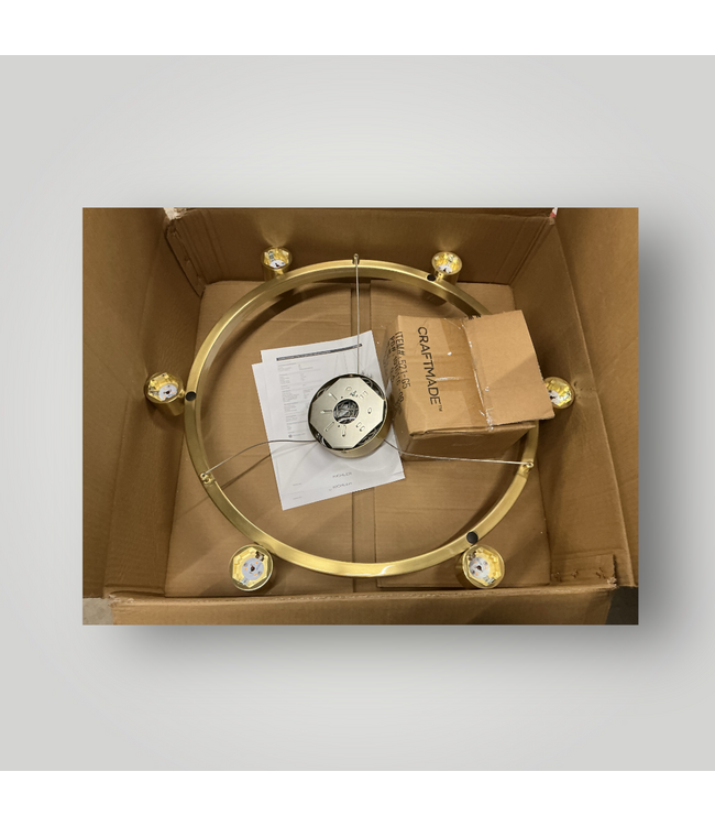 51171 6-Light Champagne Gold LED Chandelier