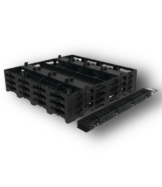 51170 Square InstaDeck Black Plastic Patio Kit 448 sq. ft.