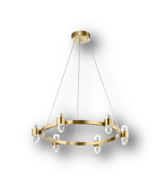 51171 6-Light Champagne Gold LED Chandelier