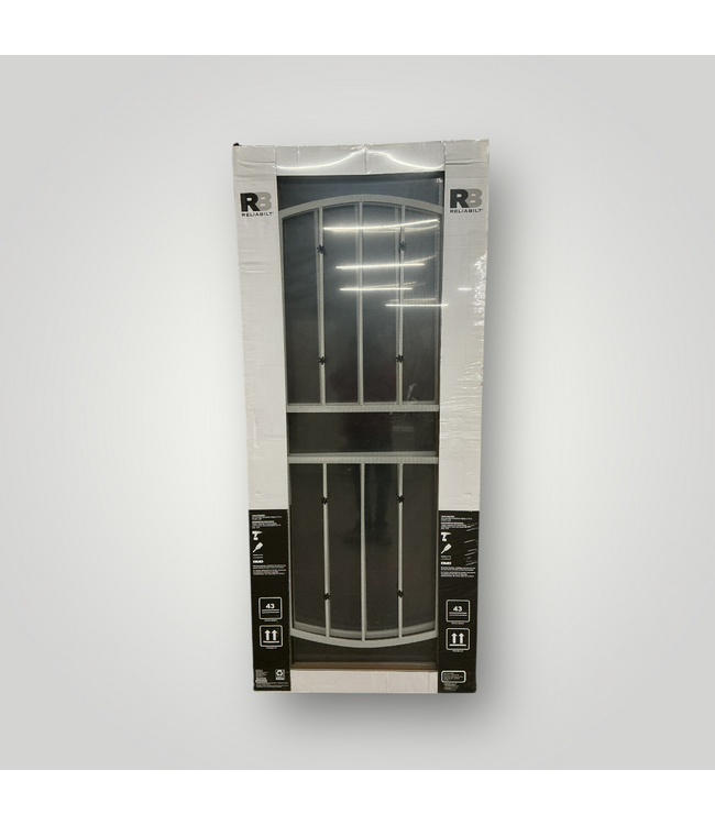 51172 32-in x 81-in White Security Door