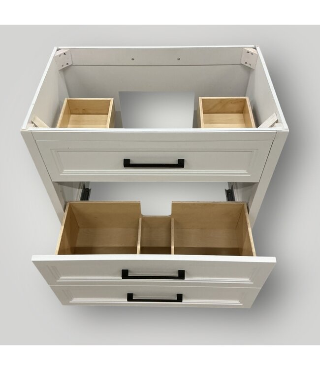 51177 Norton White Bathroom Vanity Base Top Not Included 36"W