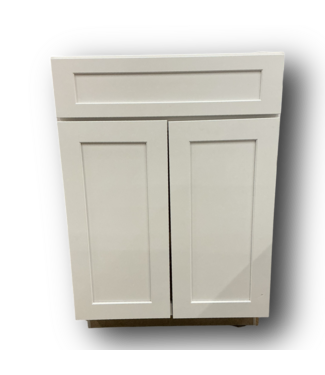 51176 Crisp White Base Cabinet 24"W