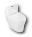 51178 White Elongated 1-Piece Toilet