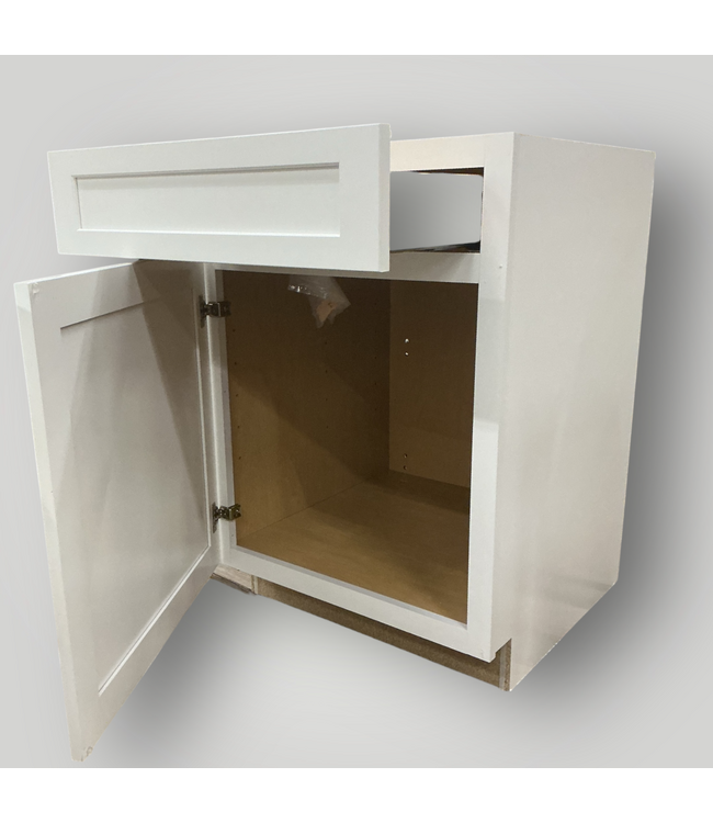 51179 White Shaker Base Kitchen Cabinet 24"W x 34.5"H