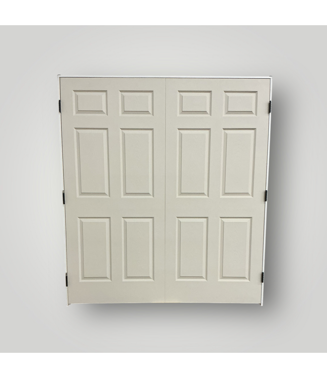 51181 72" x 80" Primed 6-Panel Bi-Parting Doors