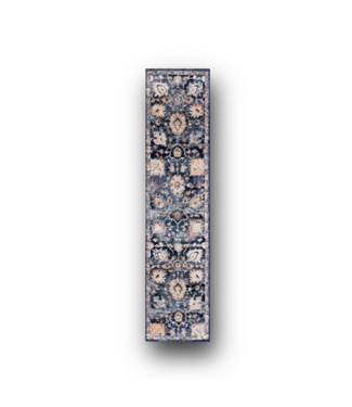 51203 Navy/Blue 2-Ft x 9-Ft Runner Rug