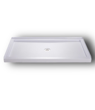 51205 SlimLine Center White Shower Base 32" x 60"